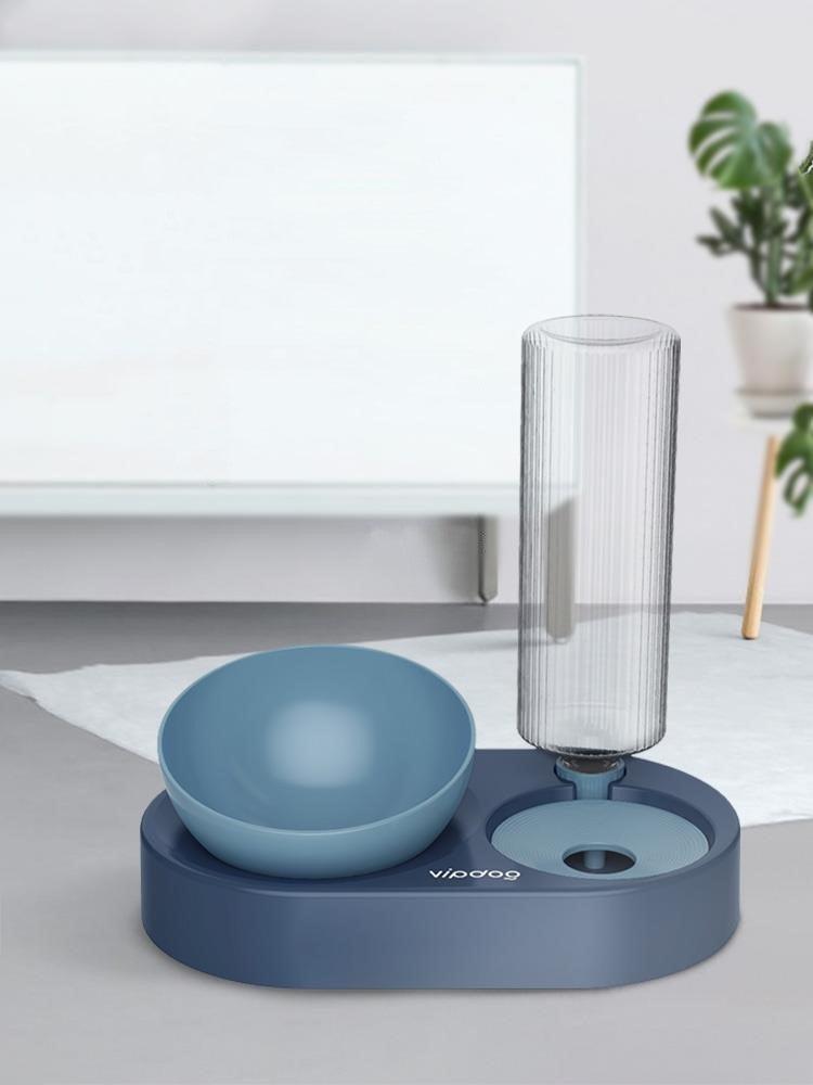 The All-In-One Pet Feeding Station: Automatic Double Bowl And Water Dispenser-1