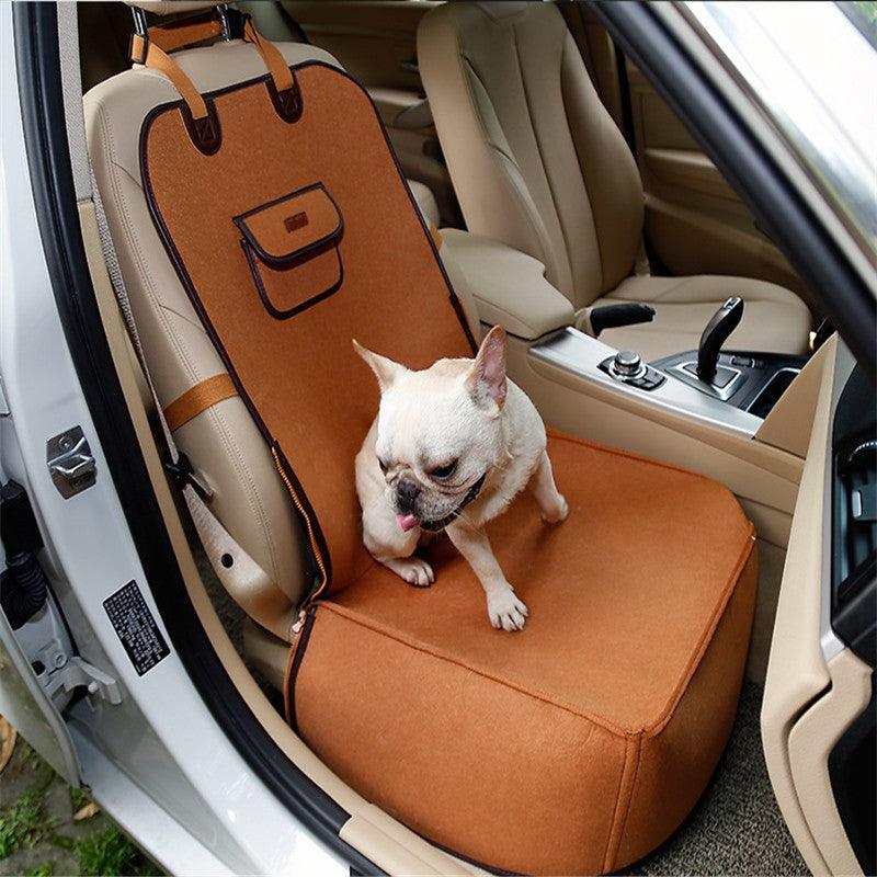 Retro Pet Travel Buddy: Versatile Car Mat & Seat Cushion-7