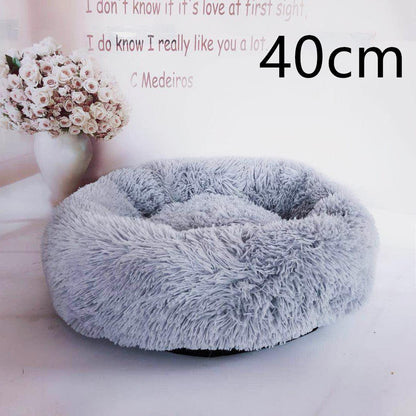 Cozy Haven: Luxurious Round Pet Bed For Winter Comfort-6