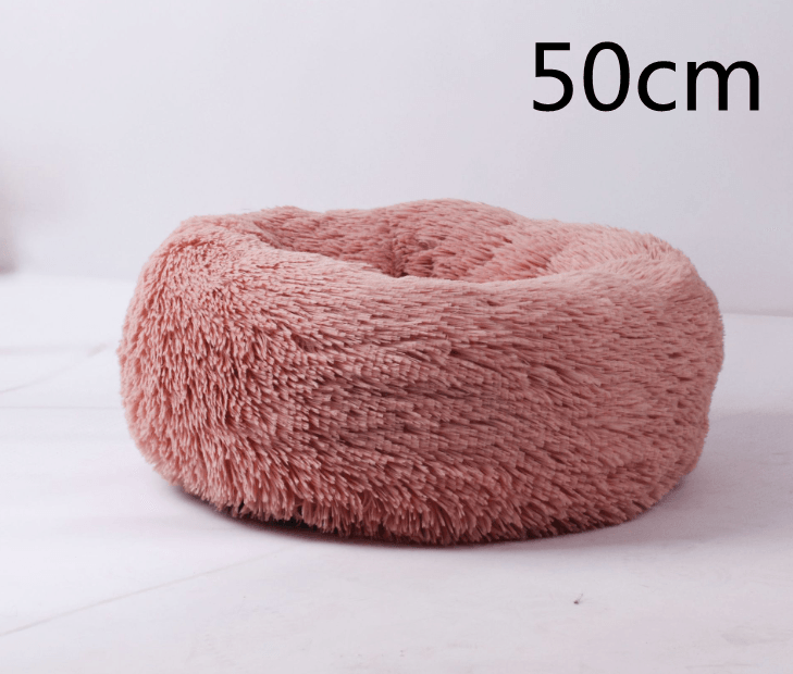 Cozy Haven: Luxurious Round Pet Bed For Winter Comfort-26