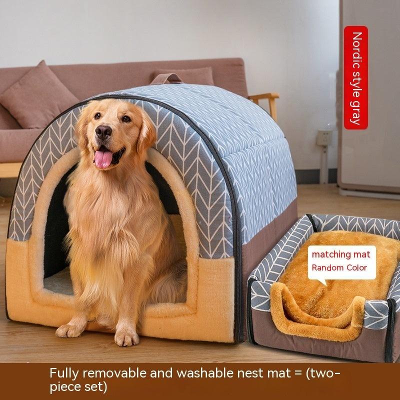 Large Dog House - Can Be Dismantled And Washed-0