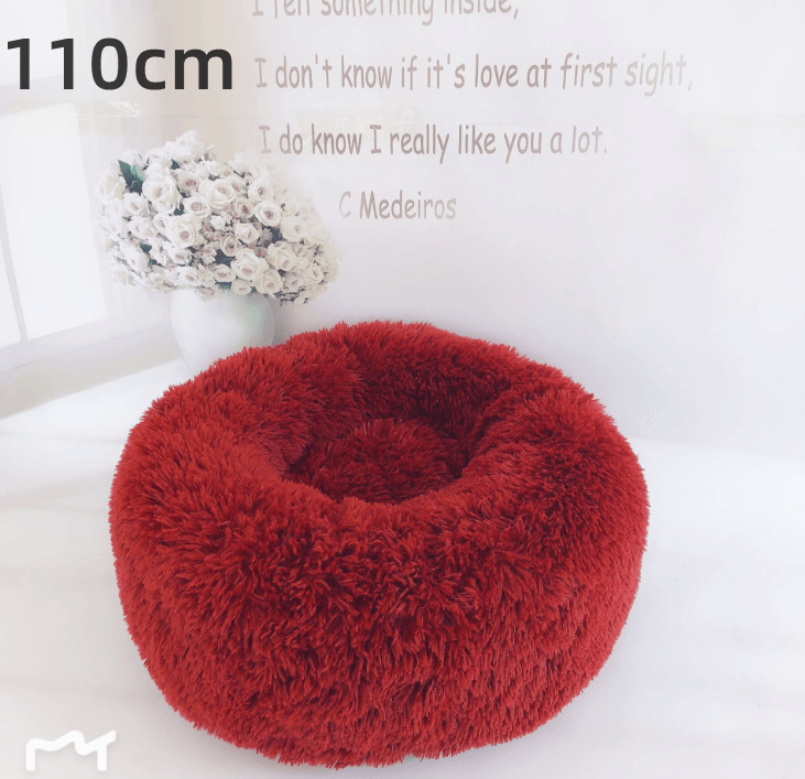 Cozy Haven: Luxurious Round Pet Bed For Winter Comfort-86