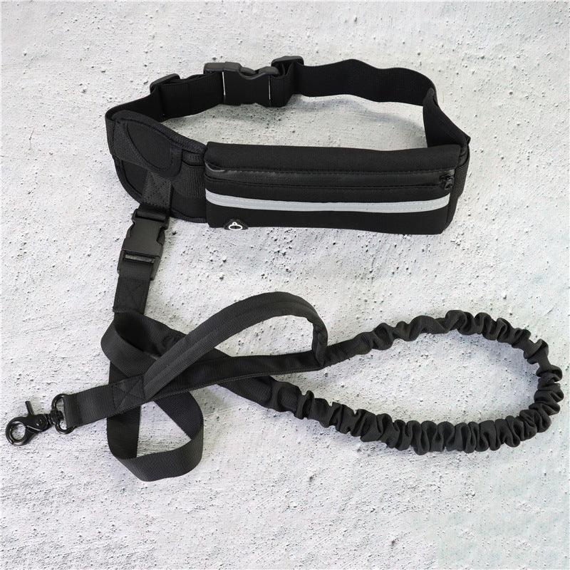 Ultimate Hands-Free Dog Leash Belt With Bungee Leash, Phone Pocket, And Water Bottle Holder-1