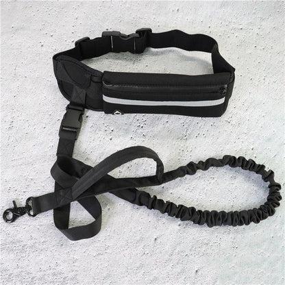 Ultimate Hands-Free Dog Leash Belt With Bungee Leash, Phone Pocket, And Water Bottle Holder-1