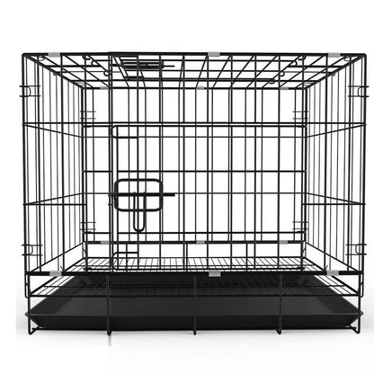Bold Foldable Dog Pet Cage: Secure Enclosure For Your Furry Friend-1