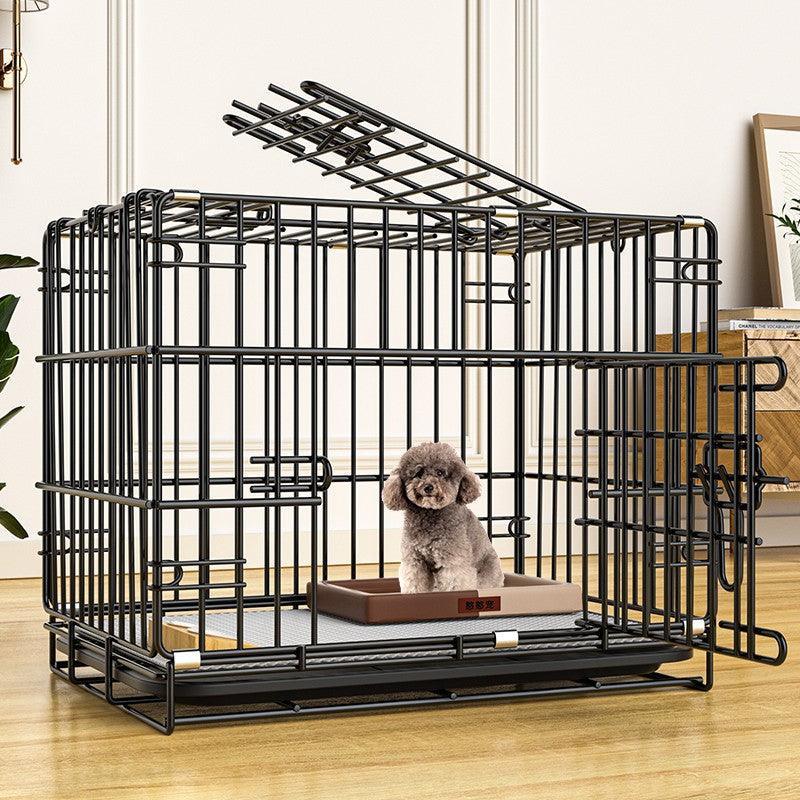 Bold Foldable Dog Pet Cage: Secure Enclosure For Your Furry Friend-0