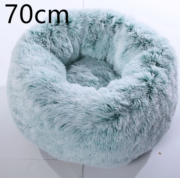 Cozy Haven: Luxurious Round Pet Bed For Winter Comfort-49