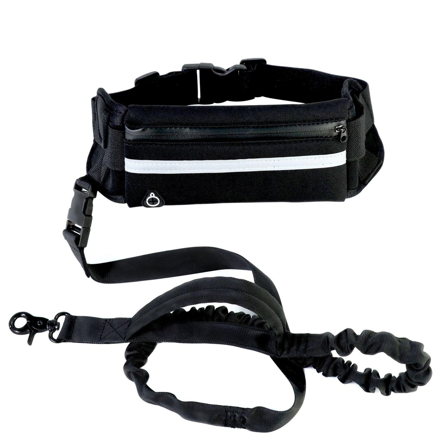 Ultimate Hands-Free Dog Leash Belt With Bungee Leash, Phone Pocket, And Water Bottle Holder-3
