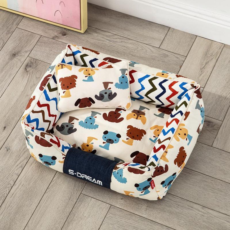 Cozy Haven: The Ultimate Removable And Washable Dog Cat Bed-1