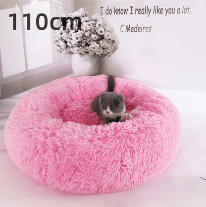 Cozy Haven: Luxurious Round Pet Bed For Winter Comfort-91