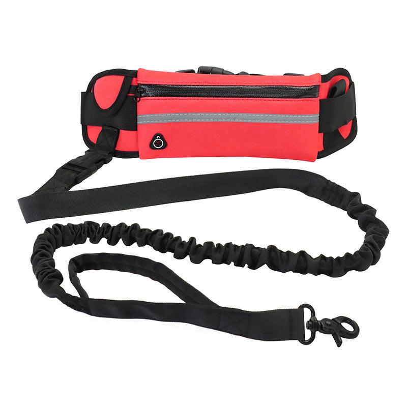 Ultimate Hands-Free Dog Leash Belt With Bungee Leash, Phone Pocket, And Water Bottle Holder-5