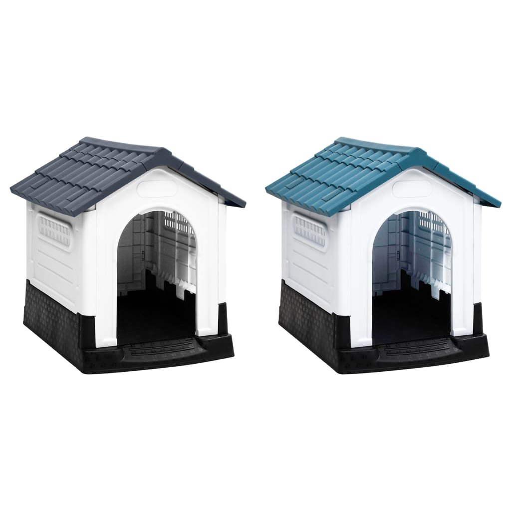 vidaXL Dog House Garden Dog Kennel Small Pet Cage Puppy Shelter Polypropylene-5